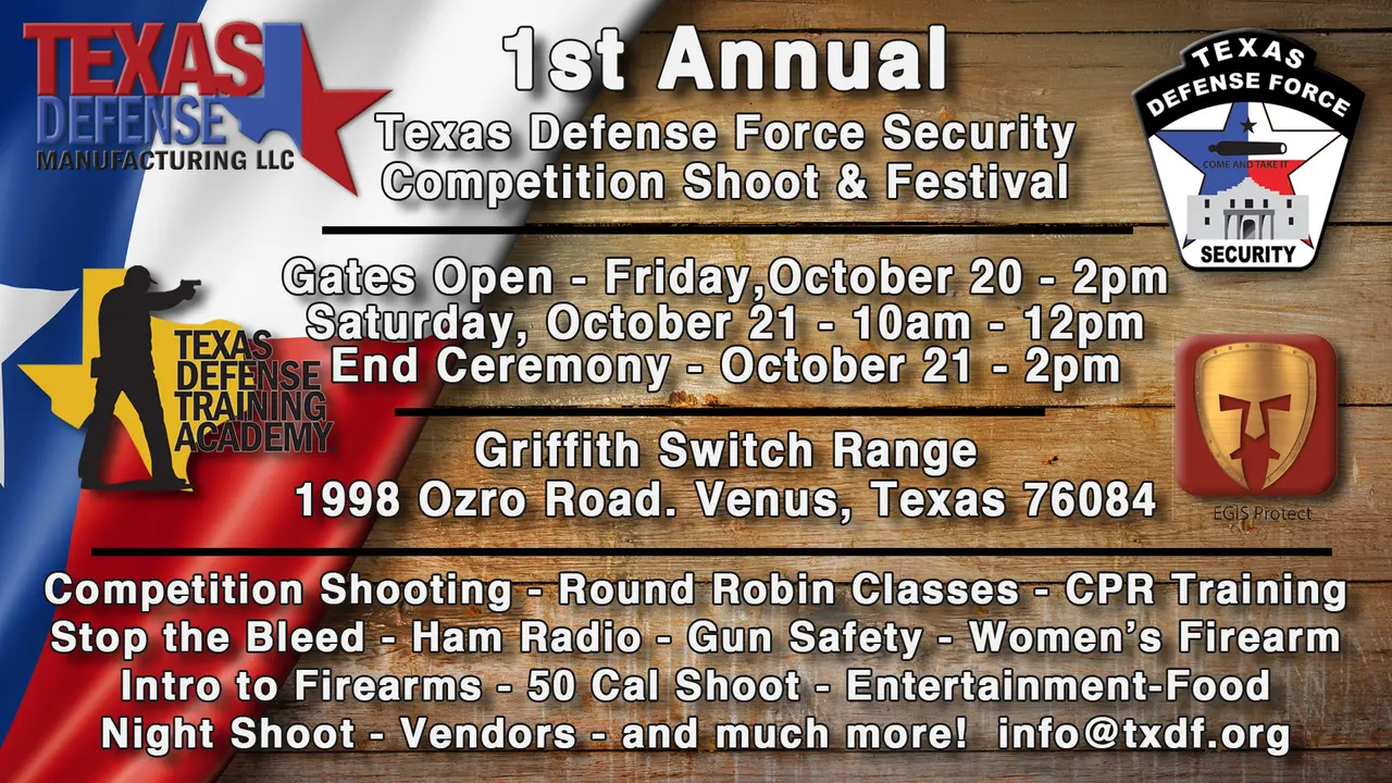 Competition Shooting at the TXDF Fall Festival